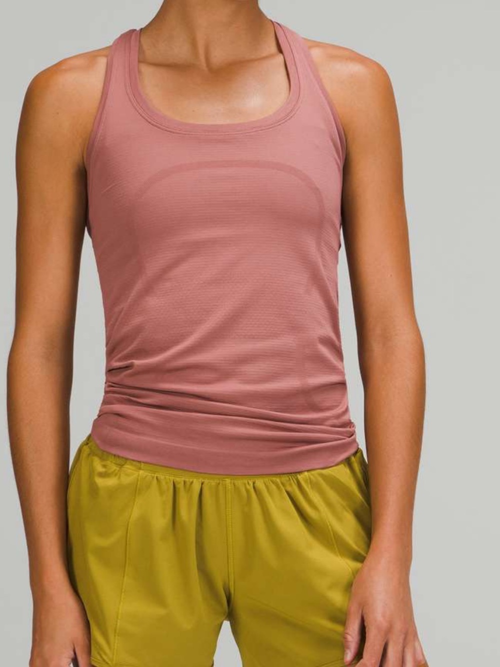 Lululemon Sz 18 Swiftly Tech Racerback Tank Top pinkish brown Athletic Running